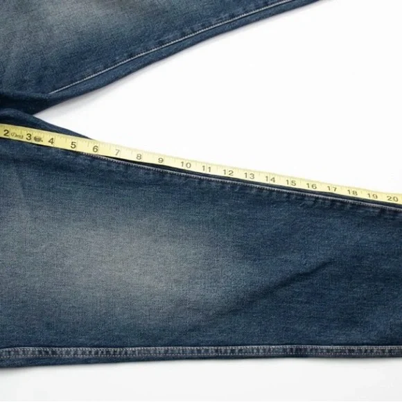 Current / Elliott The Cropped Confidant Jeans Becker Blue Denim Size 31 NWOT - Picture 6 of 7